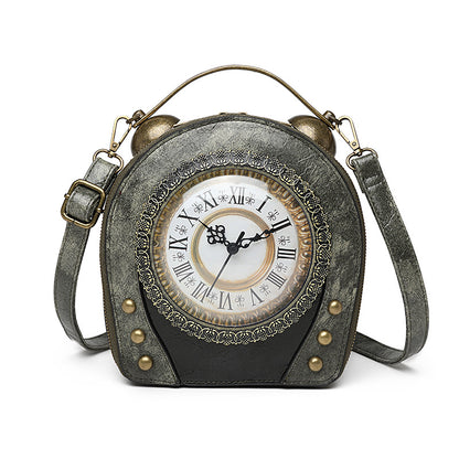 Steampunk-Uhr-Handtasche