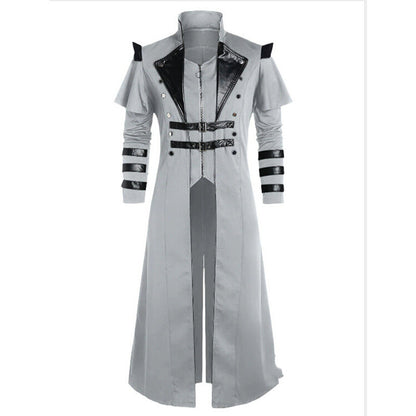 Lange Steampunk-Piratenjacke