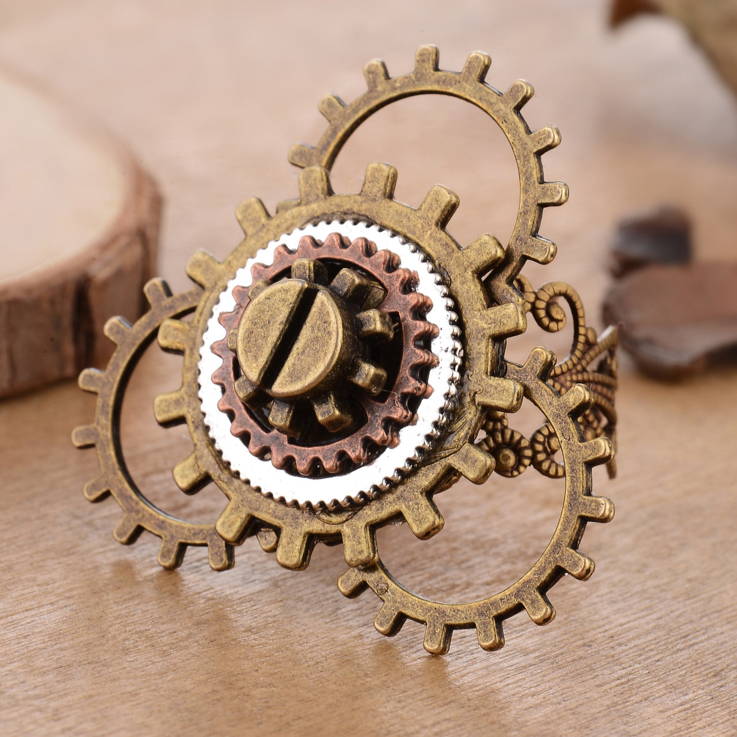 Steampunk-Ringe GearLux