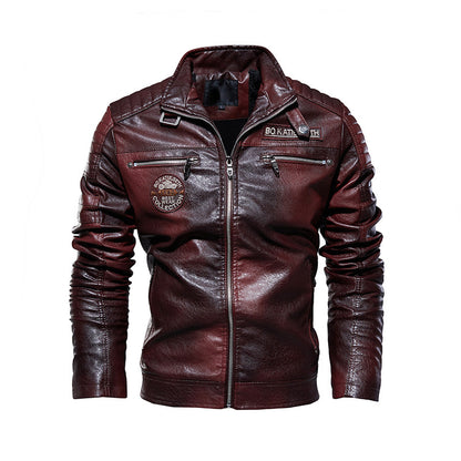 Bikerjacke aus Kunstleder