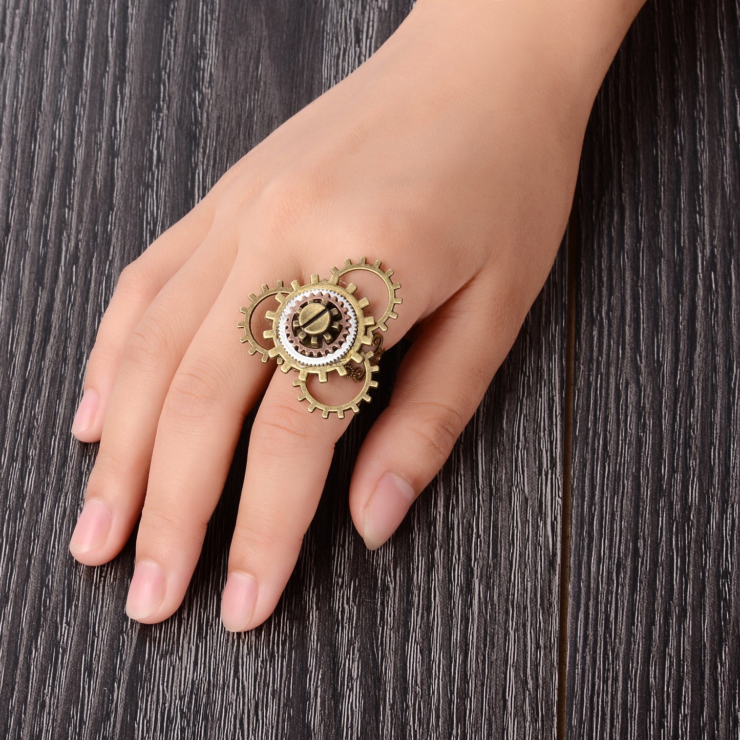 Steampunk-Ringe GearLux