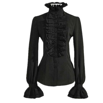 Weißes Steampunk-Damenhemd