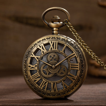 Taschenuhr im Zahnradstil