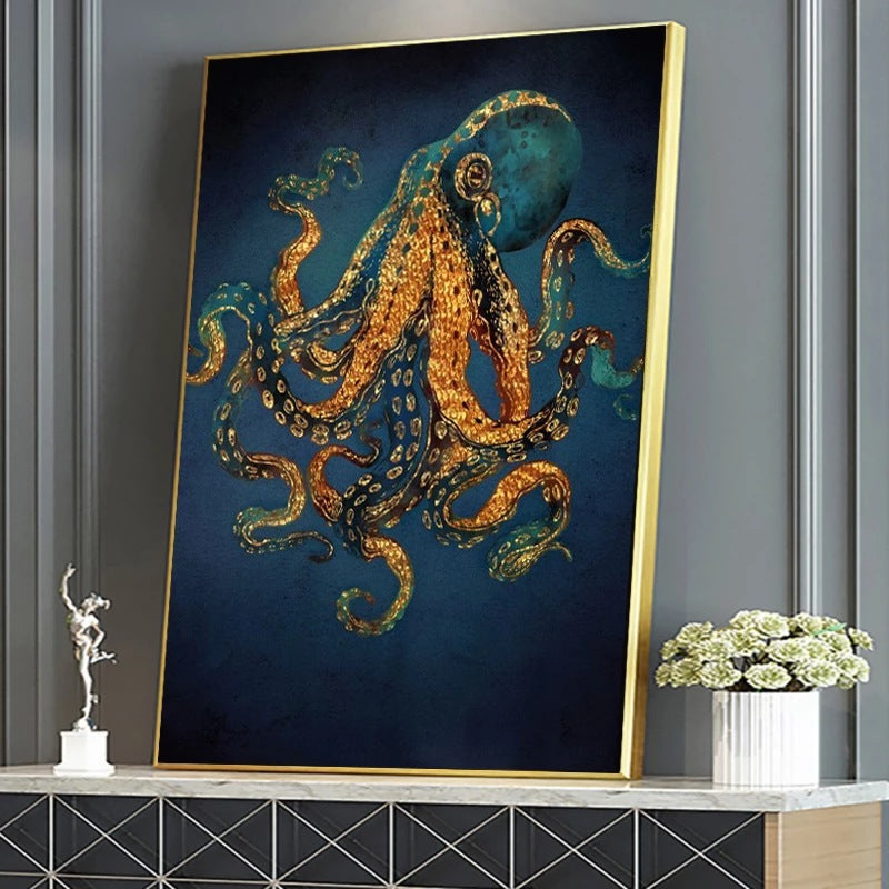 Steampunk-Oktopus-Gemälde