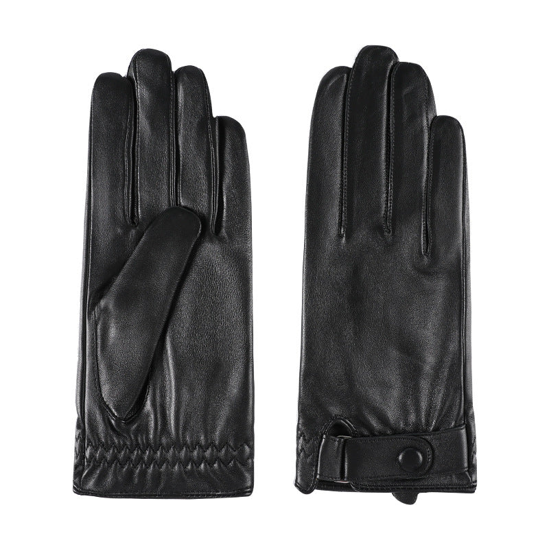 Braune Lederhandschuhe für Herren