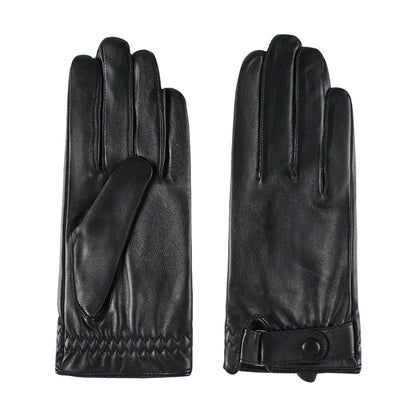 Braune Lederhandschuhe für Herren