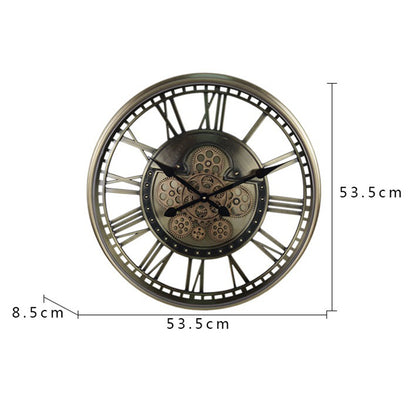 Vintage Steampunk-Uhr mit freiliegendem Uhrwerk