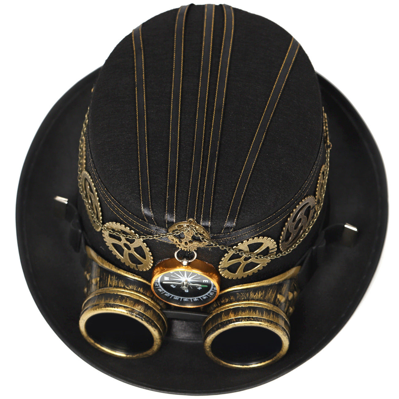 Steampunk-Hut mit Zahnrädern