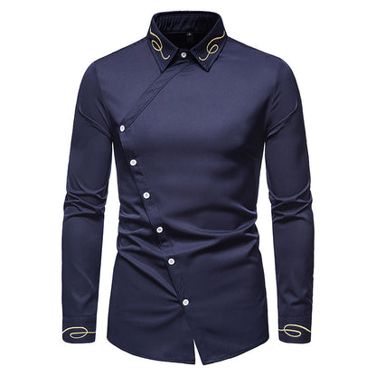 Asymmetrisches Button-Down-Hemd
