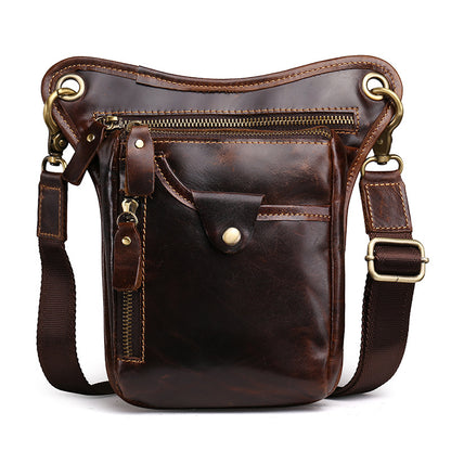 Vintage Leder-Herrenschultertasche