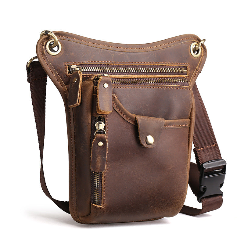 Vintage Leder-Herrenschultertasche