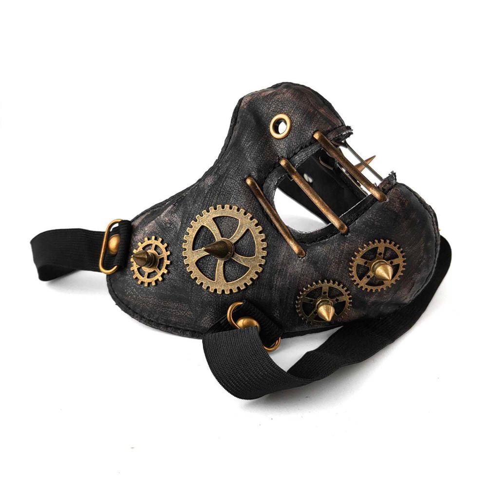 Steampunk-Maske aus Kunstleder