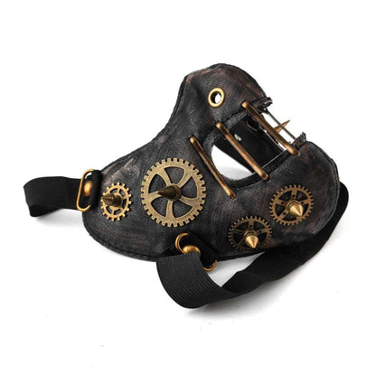 Steampunk-Maske aus Kunstleder