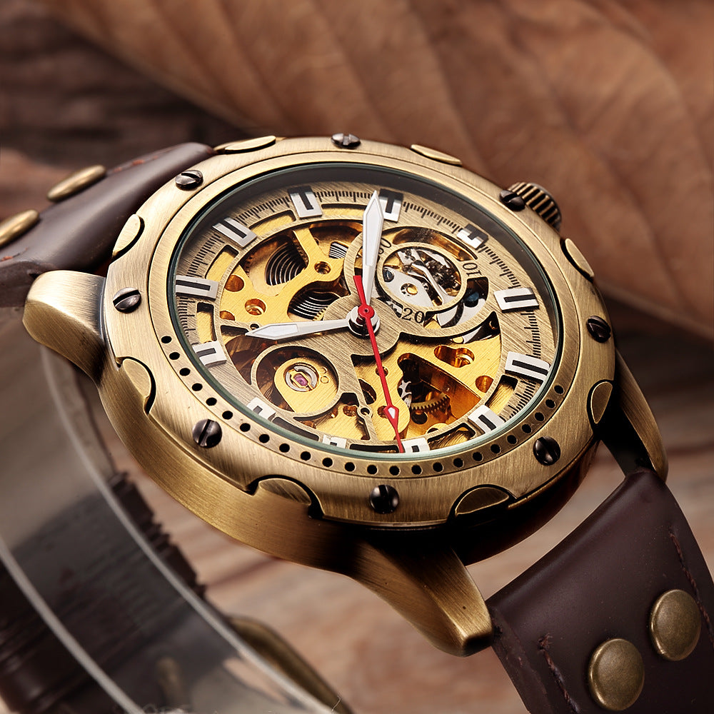 Steampunk-Zahnraduhr