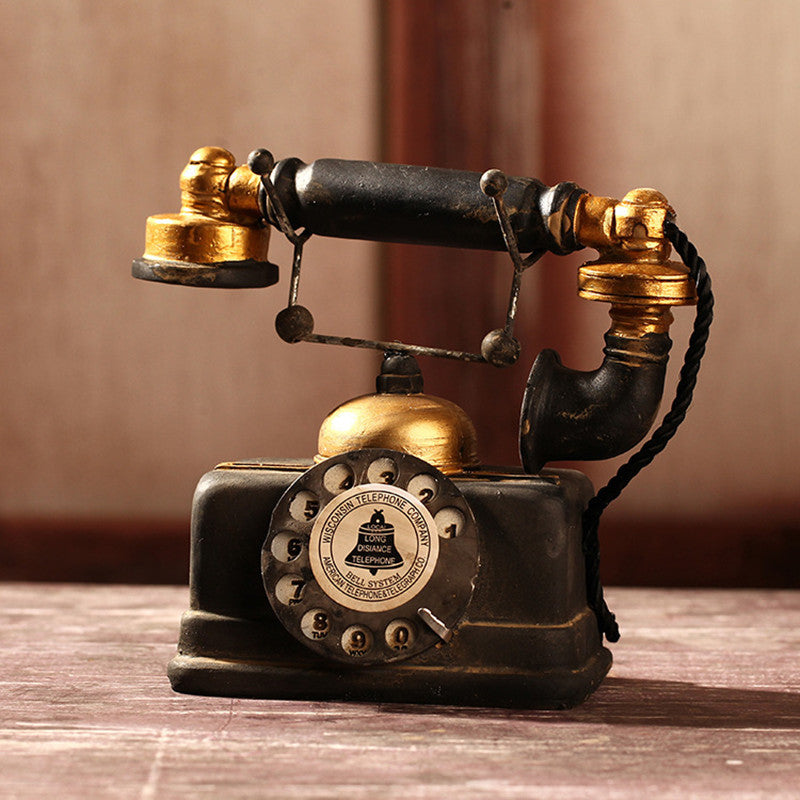 Vintage-Dekor-Telefon