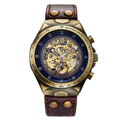 Steampunk-Skelettuhr
