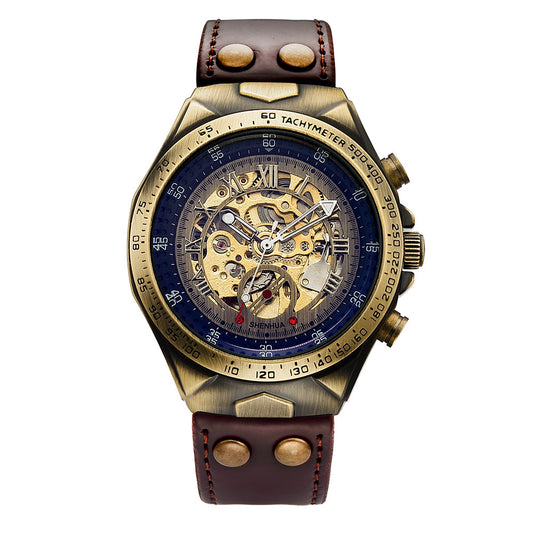 Steampunk-Skelettuhr