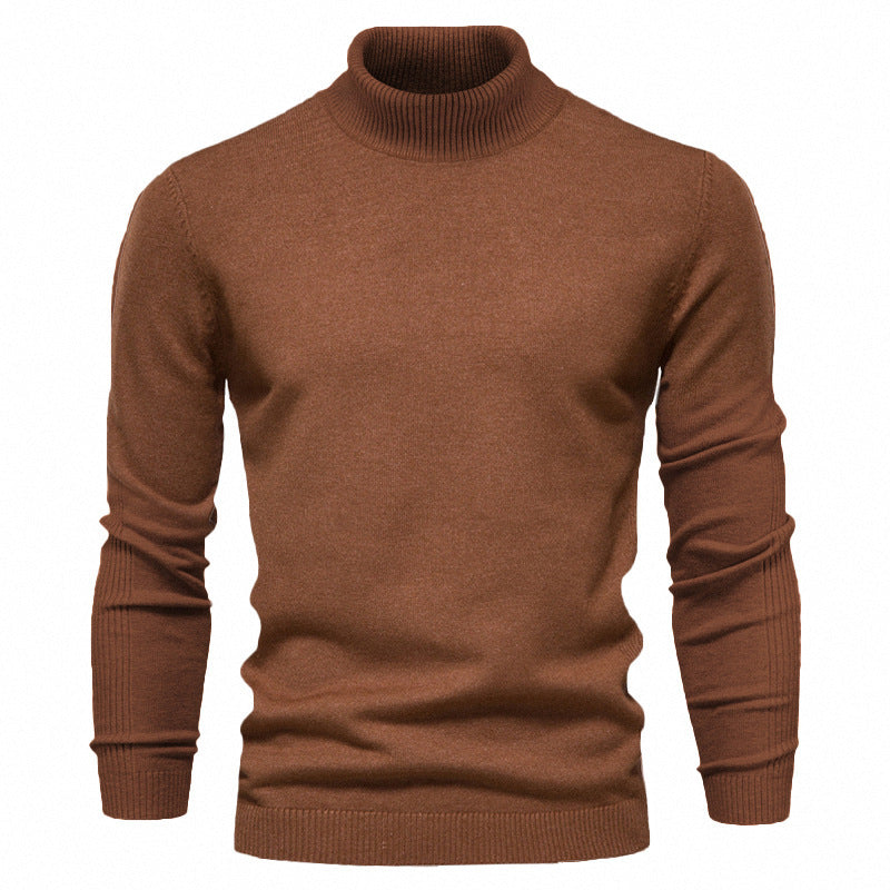 Slim-Fit-Rollkragenpullover für Herren