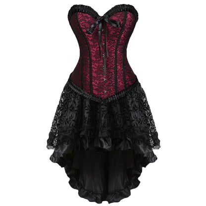 Gothic-Korsett- und Rockset