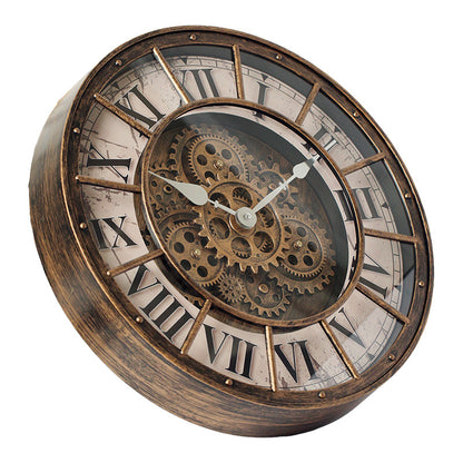 Vintage Steampunk-Uhr mit freiliegendem Uhrwerk