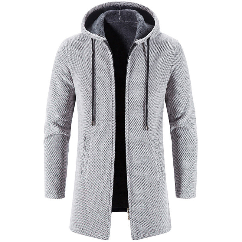 Herren-Kapuzenstrickjacke