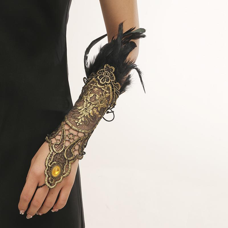 Steampunk-Armbänder Messinglicht