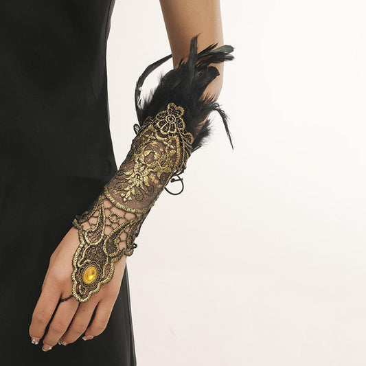 Steampunk-Armbänder Messinglicht