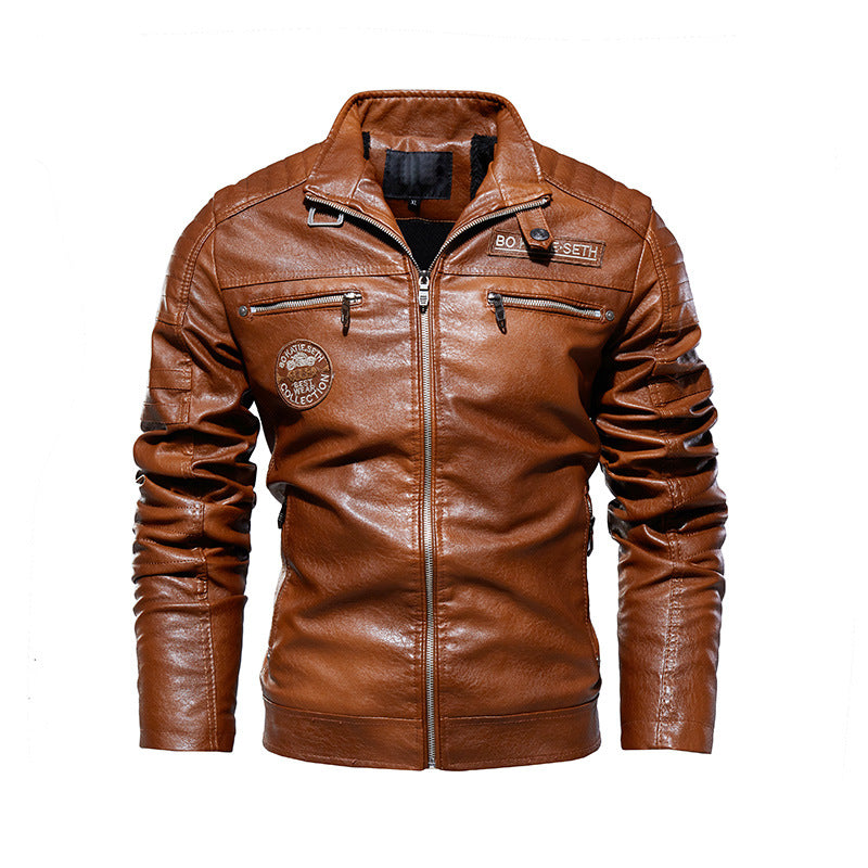 Bikerjacke aus Kunstleder