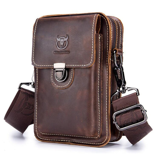 Lederschultertasche für Herren