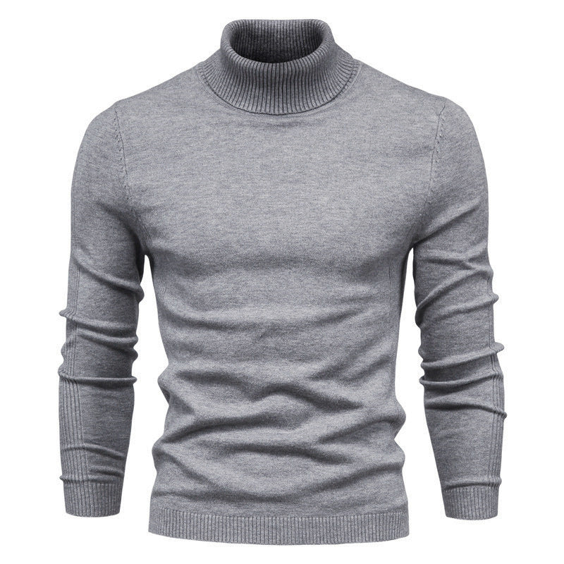 Slim-Fit-Rollkragenpullover für Herren