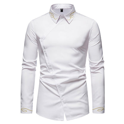 Asymmetrisches Button-Down-Hemd