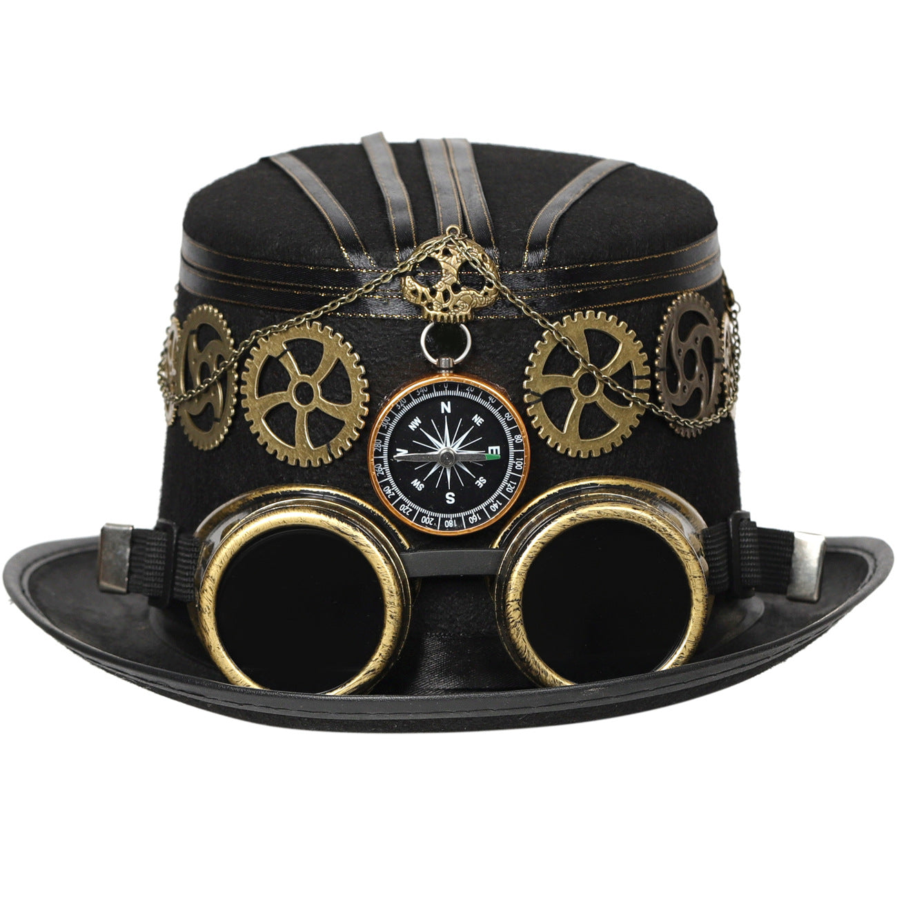 Steampunk-Hut mit Zahnrädern