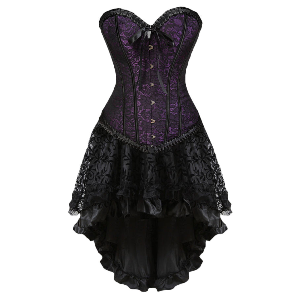 Gothic-Korsett- und Rockset