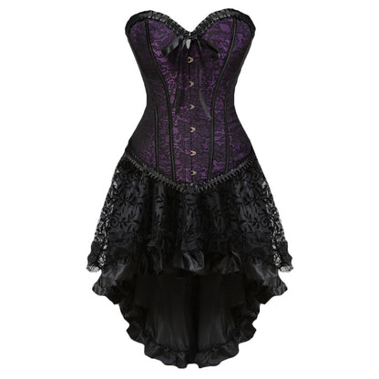 Gothic-Korsett- und Rockset