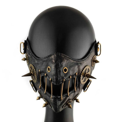 Steampunk-Maske aus Kunstleder