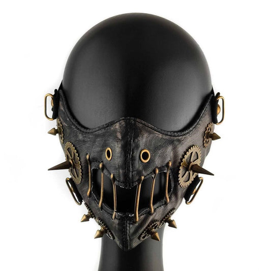 Steampunk-Maske aus Kunstleder
