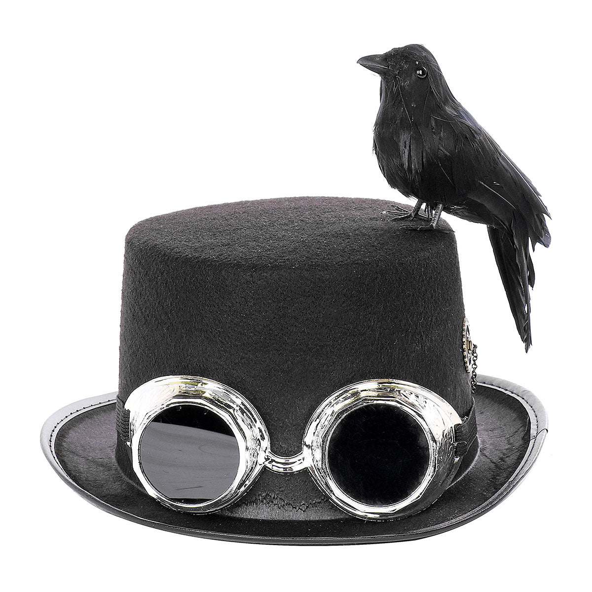 Steampunk-Hut mit Vogel