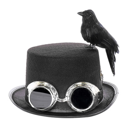 Steampunk-Hut mit Vogel