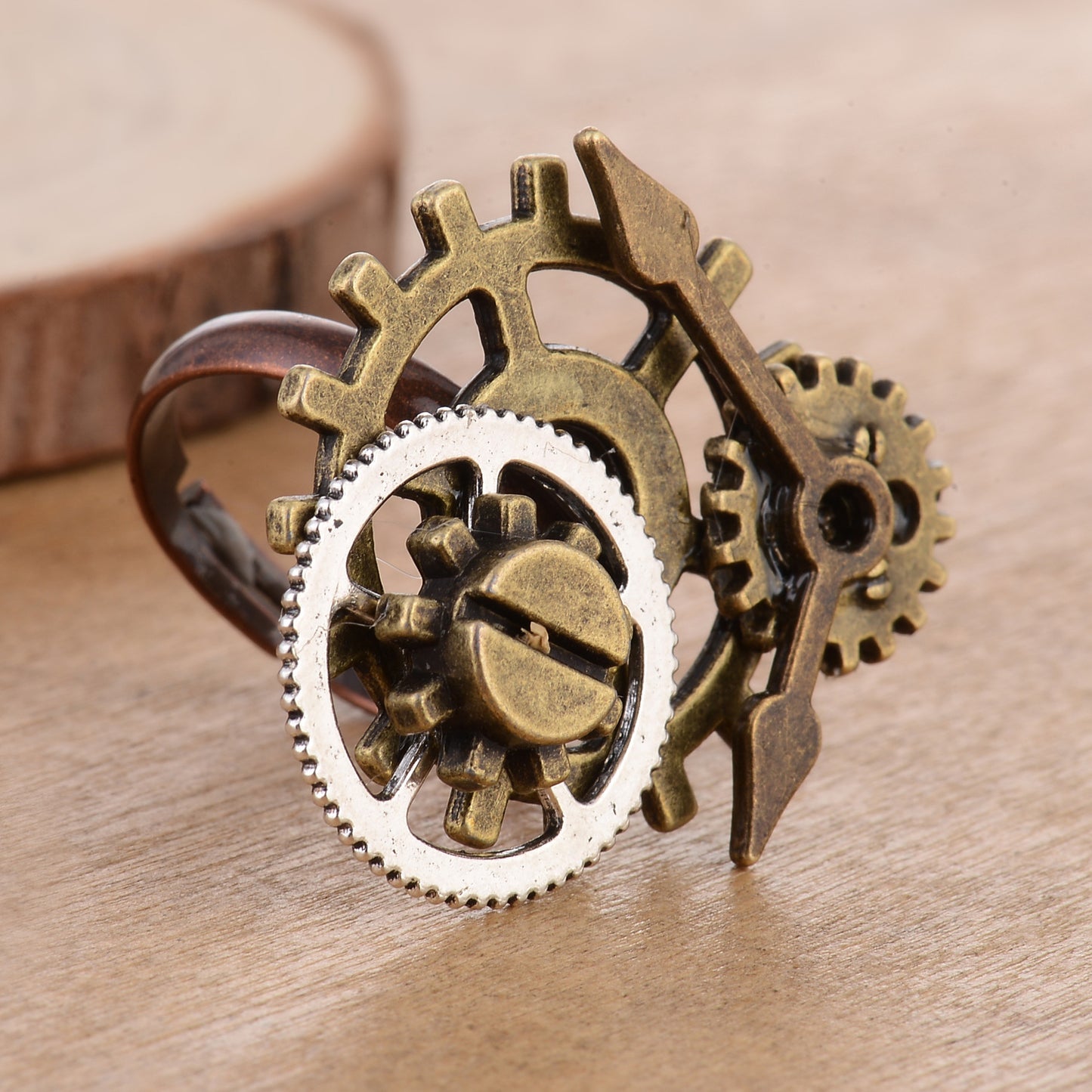 Steampunk-Zahnradring