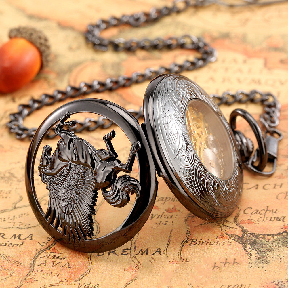 Pegasus Taschenuhr