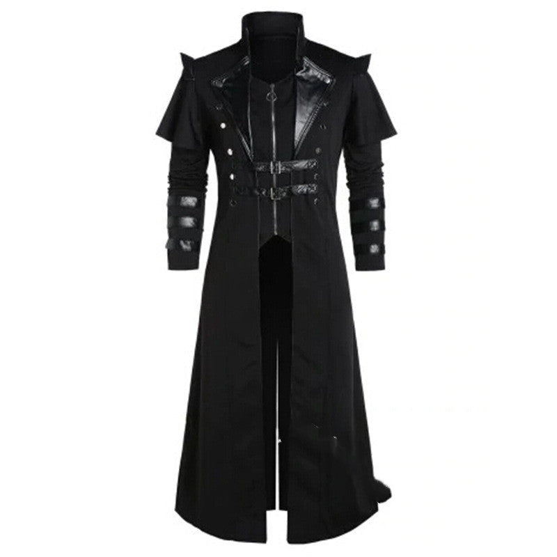 Lange Steampunk-Piratenjacke