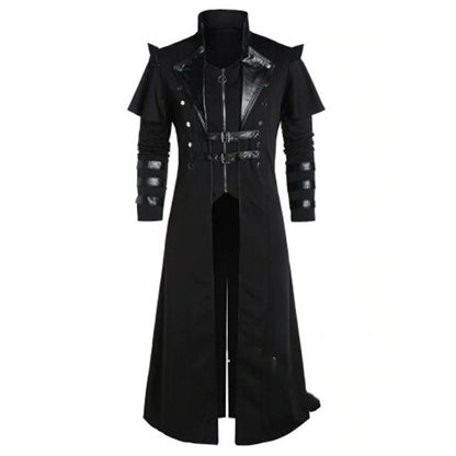 Lange Steampunk-Piratenjacke