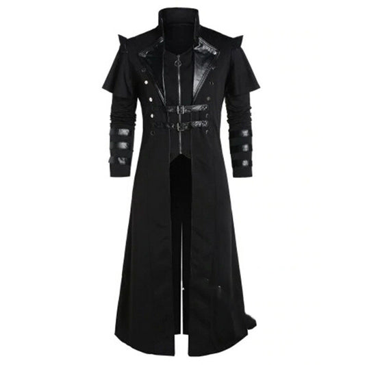 Lange Steampunk-Piratenjacke