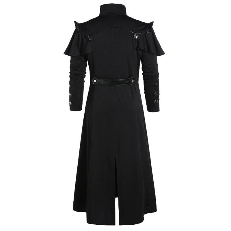 Lange Steampunk-Piratenjacke