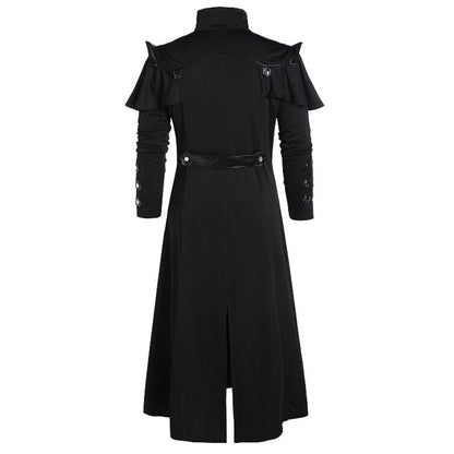 Lange Steampunk-Piratenjacke