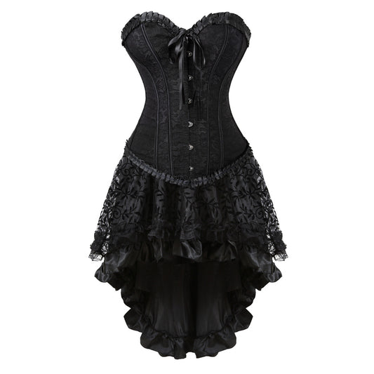Gothic-Korsett- und Rockset