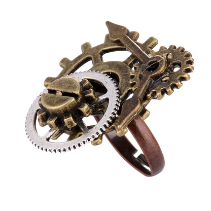Steampunk-Zahnradring