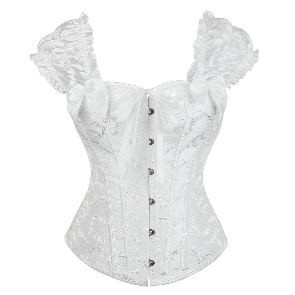 Viktorianisches weißes Bustier