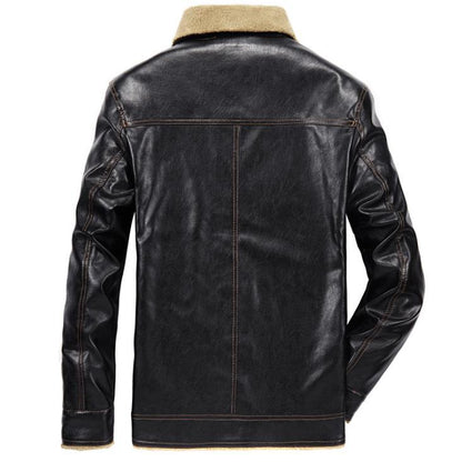Herren-Fliegerjacke mit Pelzkragen