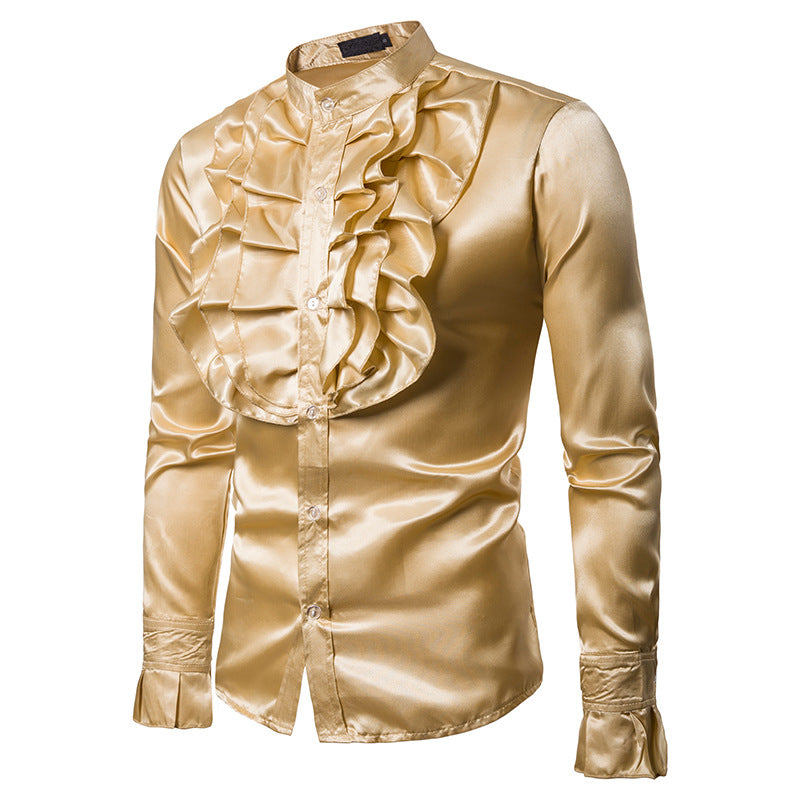 Steampunk-Satinhemd für Herren